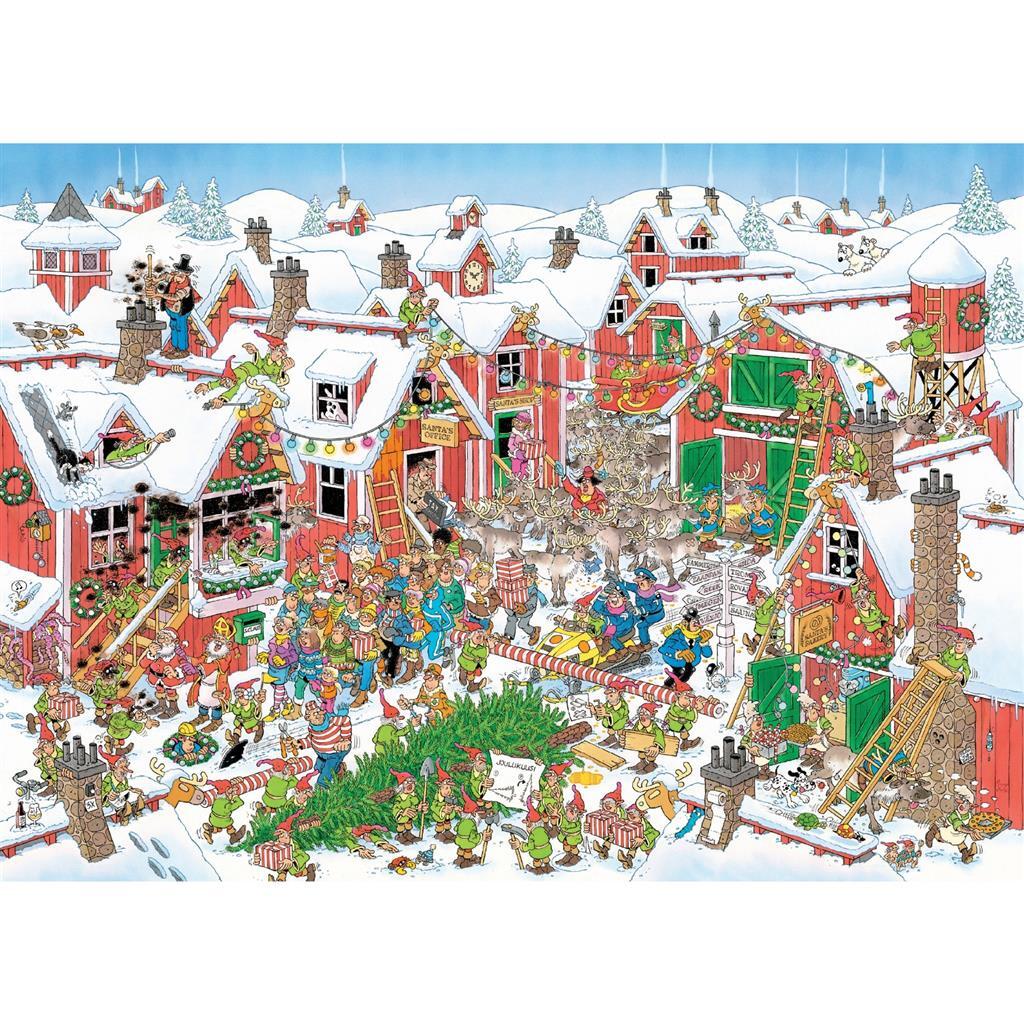 Puzzle Jumbo Jan Van Haasteren Village du Père Noël 1000 pièces
