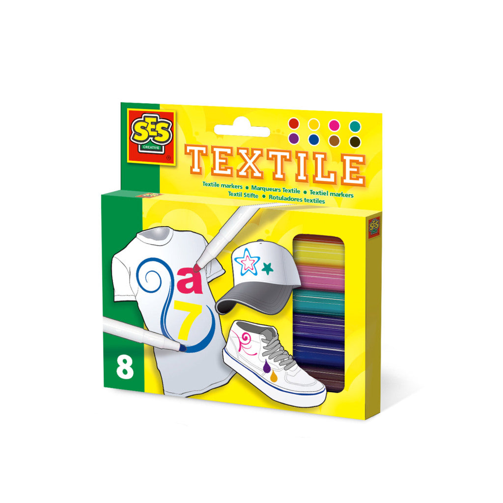 Marqueurs textiles Ses Creative, 8 pcs.