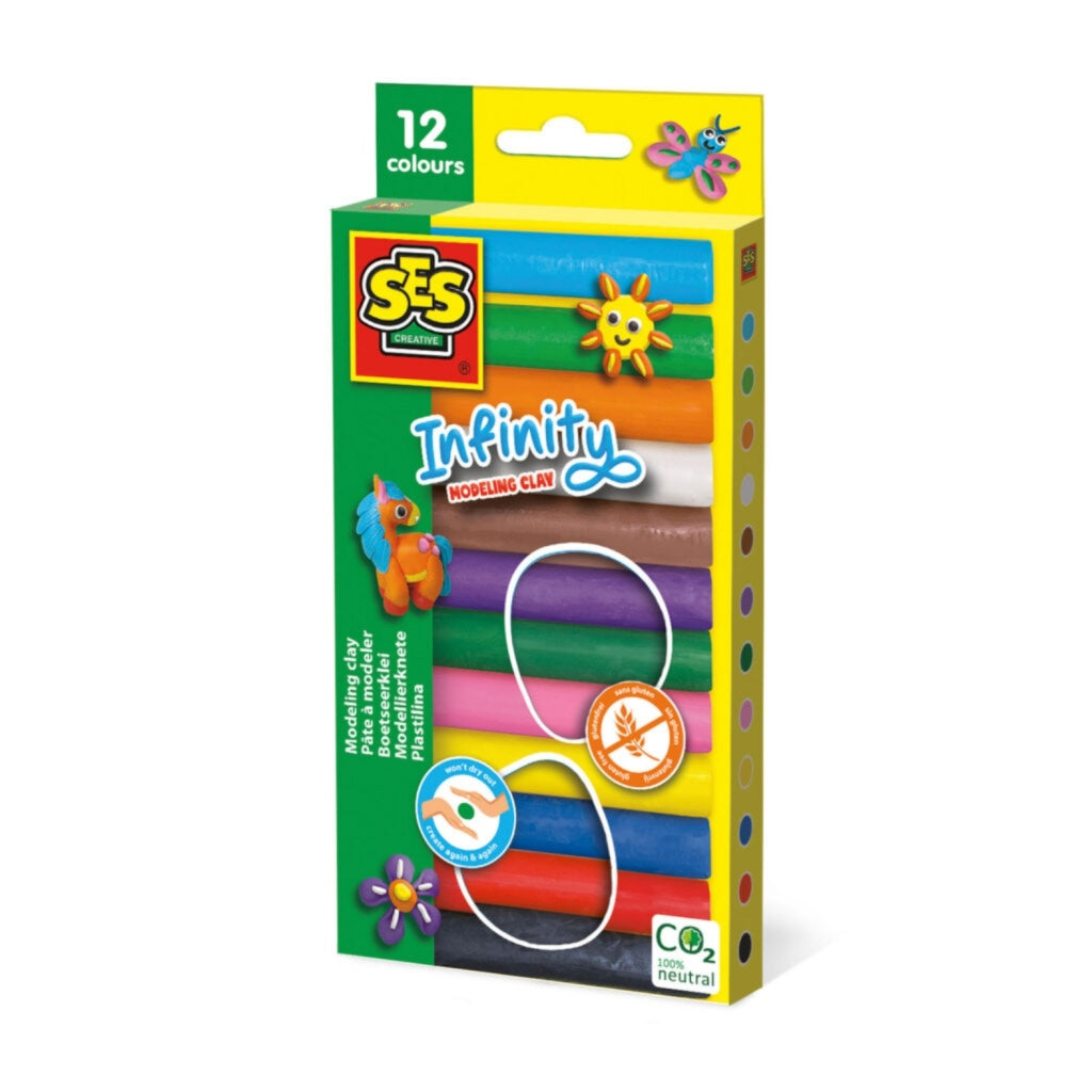 Pâte à modeler Ses infinity - paquet de 12 (180gr)