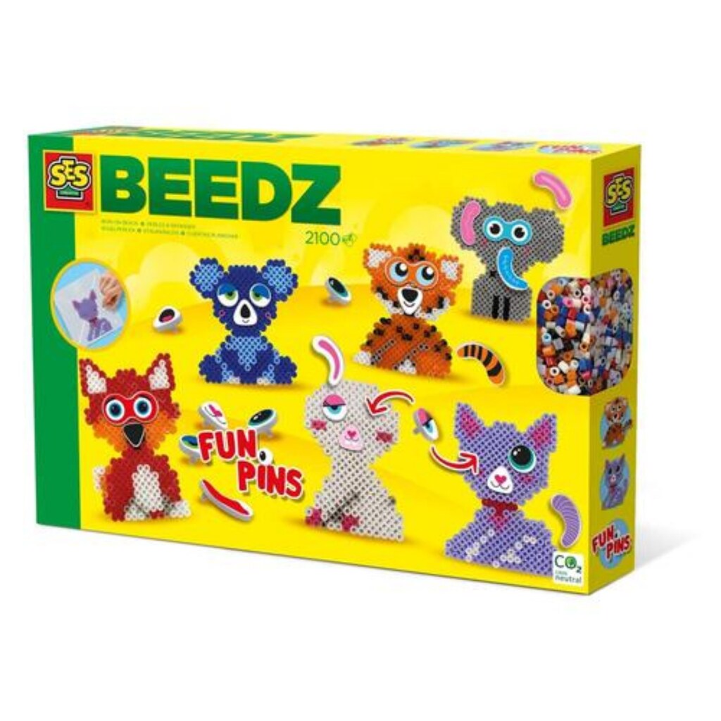 SES Creative Perles thermocollantes FunPins animaux