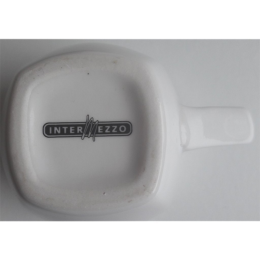 Tasse à expresso et soucoupe Intermezzo logo Alex Meijer 3 pièces
