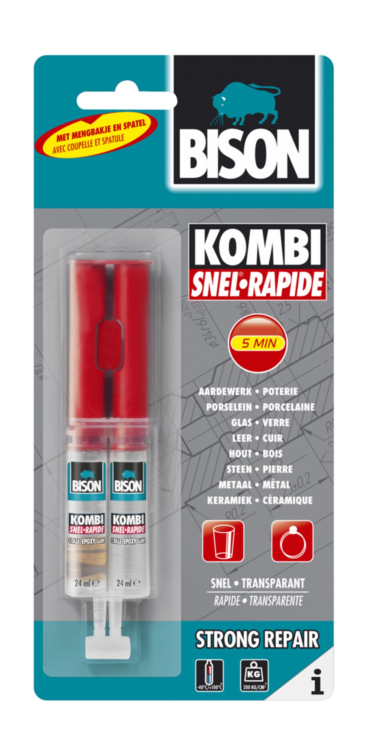 Bison kombi rapide à double pulvérisation 24 ml