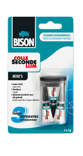 Bison bi-6309066 super colle mini 3x1 gramme