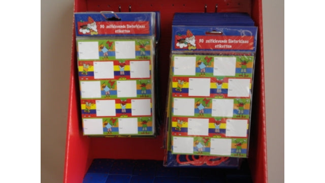 Sinterklaas 30 étiquettes autocollantes