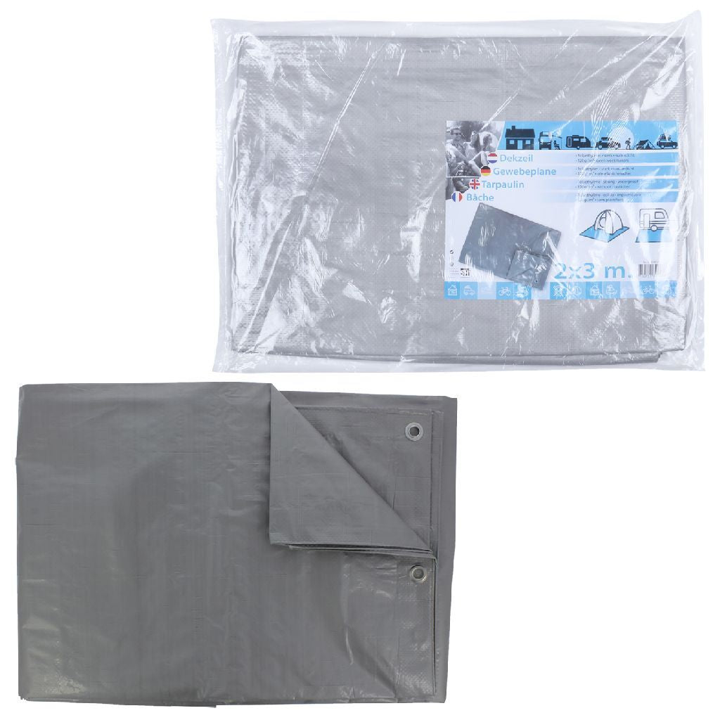 Bâche imperméable basique 2x3 m gris