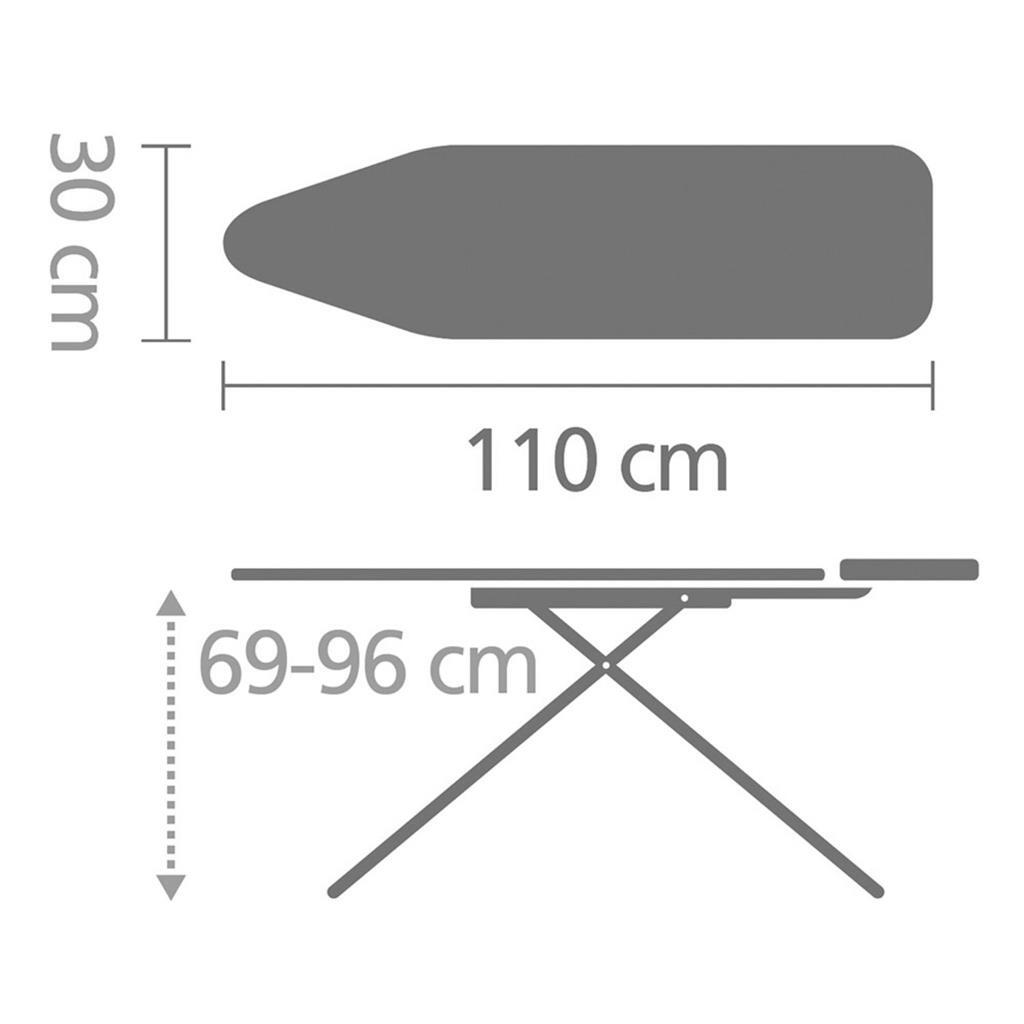 Brabantia Table à repasser Brabantia Une fleur de coton 110X30 cm