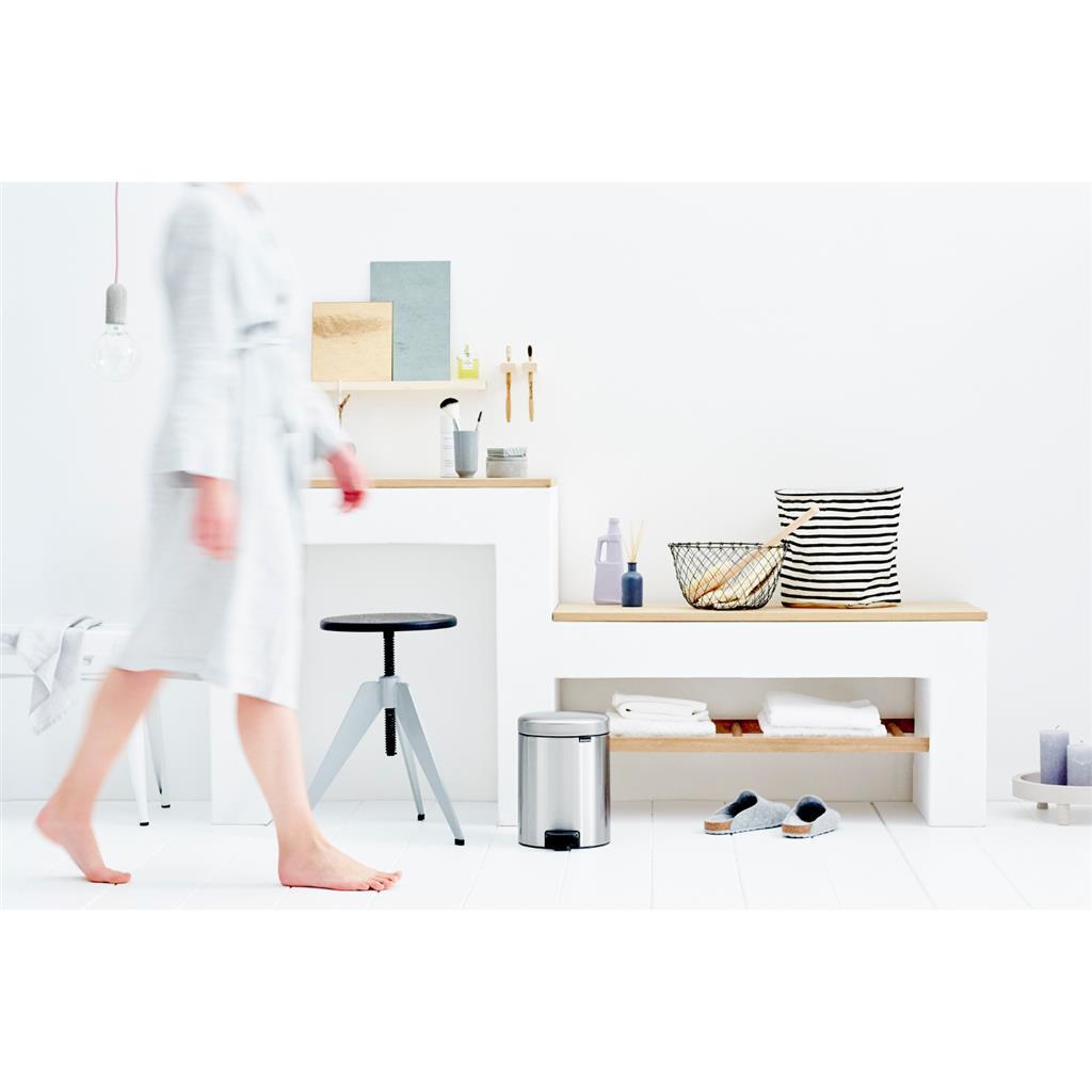 Brabantia newicon poubelle à pédale 5l acier mat