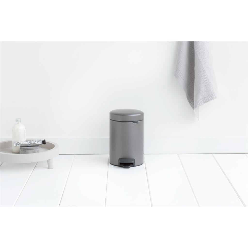 Brabantia poubelle à pédale newicon 3l platine