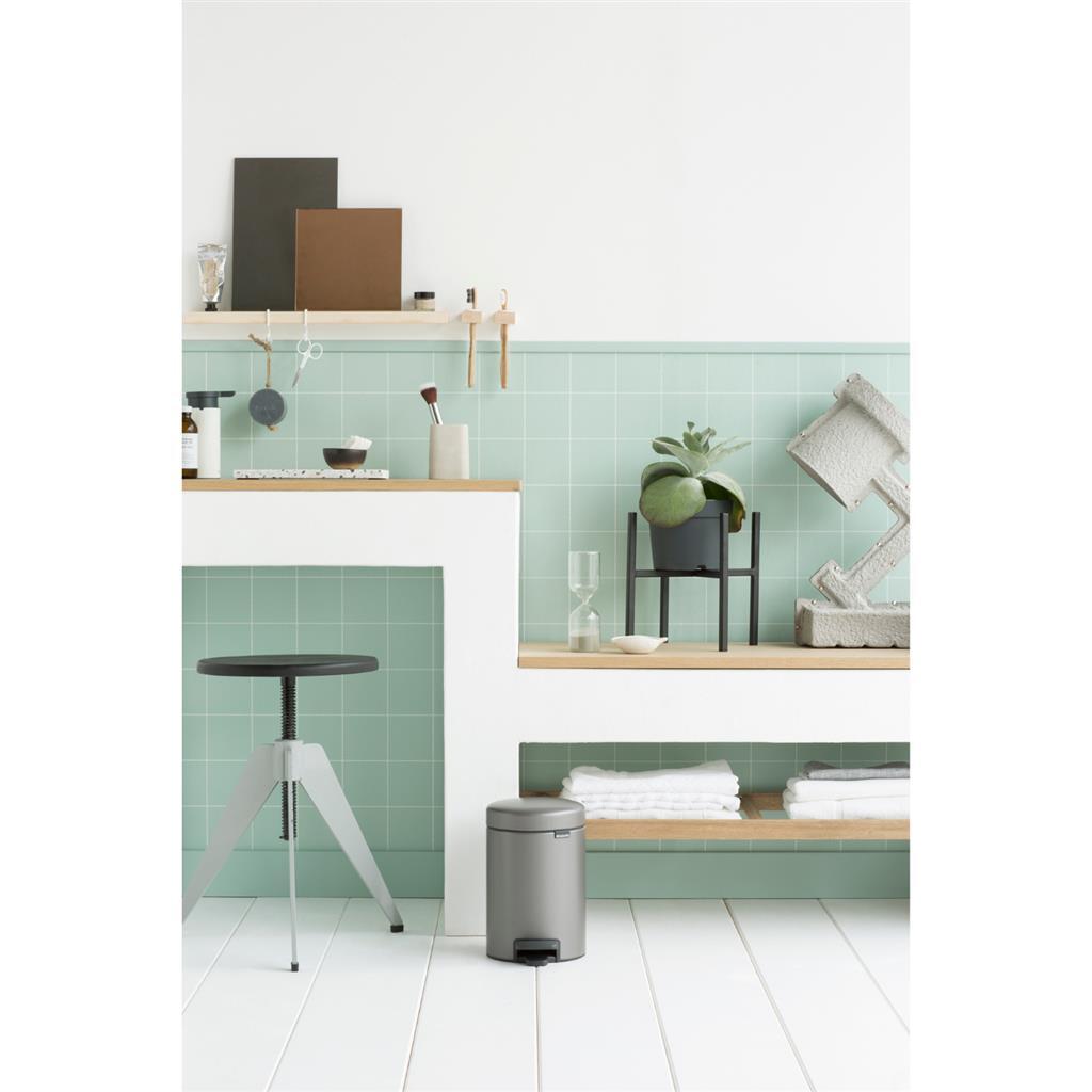 Brabantia poubelle à pédale newicon 3l platine