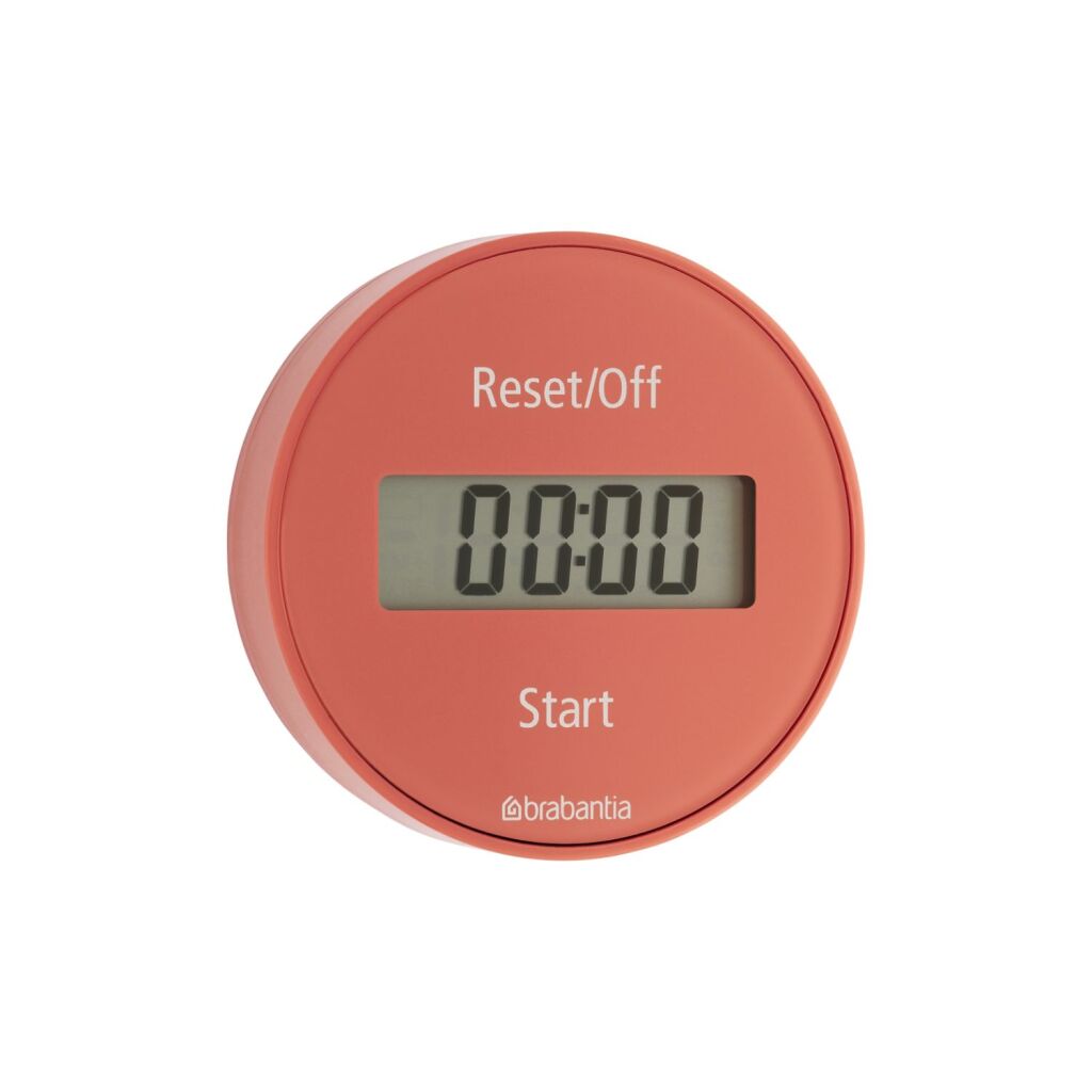 Brabantia savoureux+ minuterie de cuisine magnétique terre cuite rose