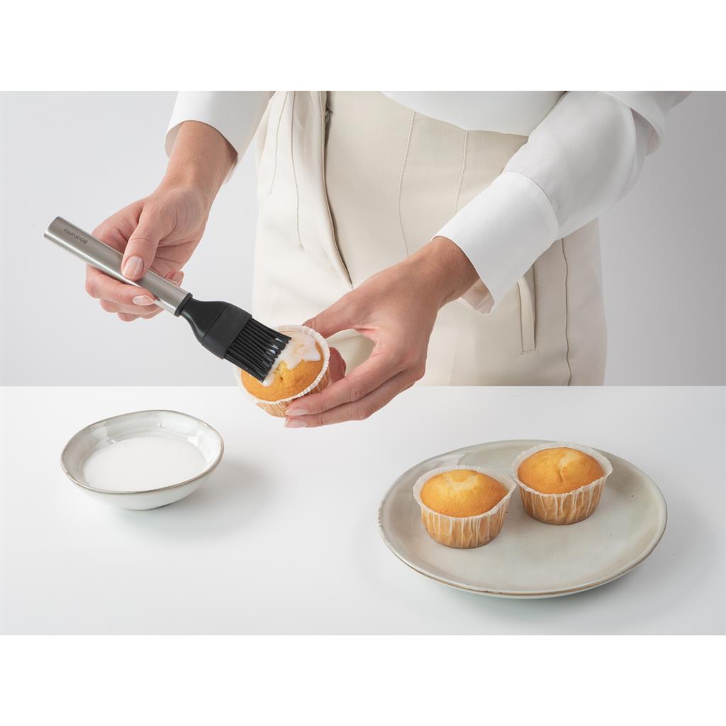 Brabantia pinceau à pâtisserie profil silicone acier inoxydable