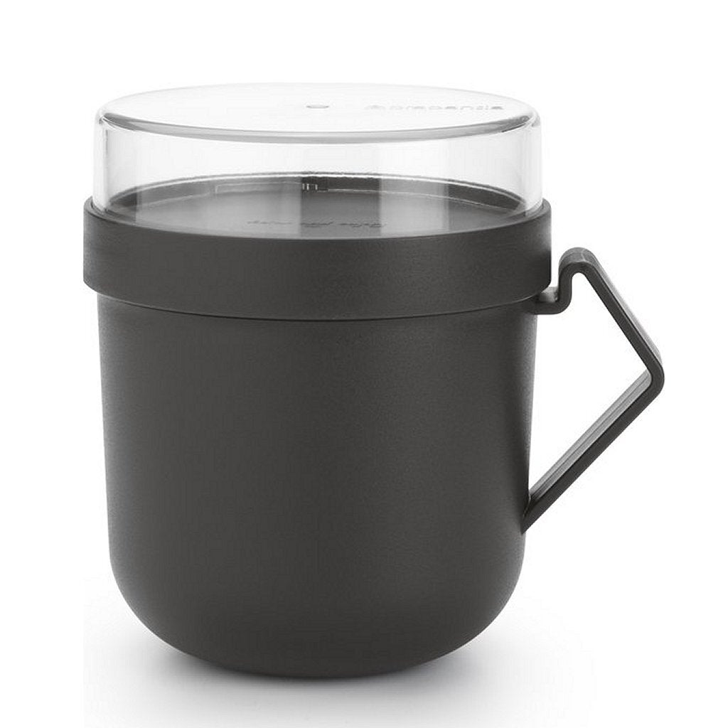 Brabantia tasse à soupe faire prendre 0,6l gris foncé | 2 pièces