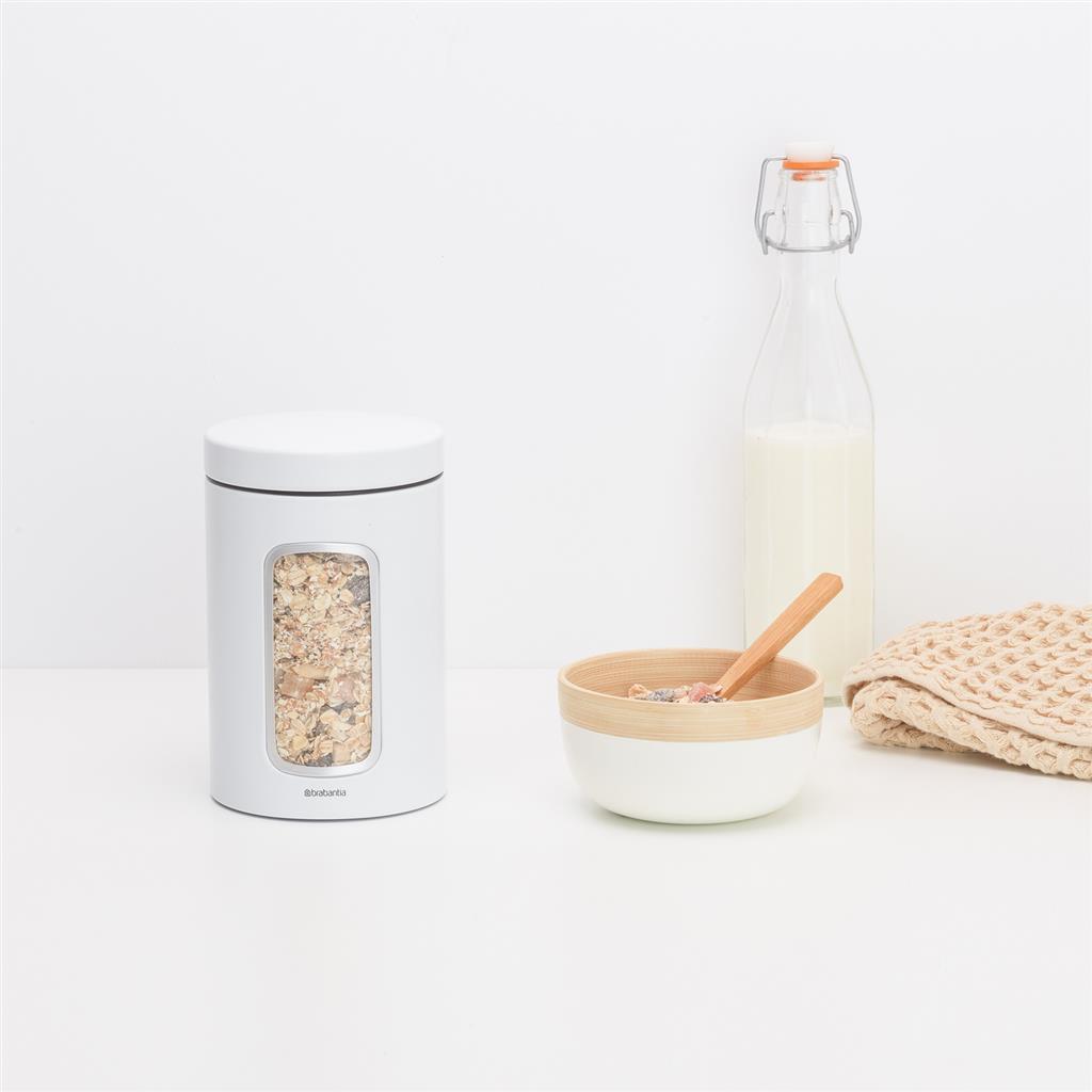 Brabantia Bidon de fenêtre Brabantia blanc 1,4 litre
