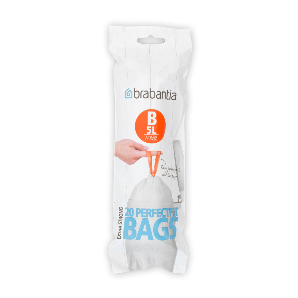 Brabantia sacs poubelles perfectfit b 5l 20 pièces