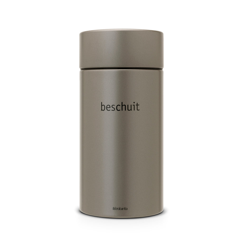 Brabantia Boîte à biscottes Brabantia Platine avec Lift 1,7 L