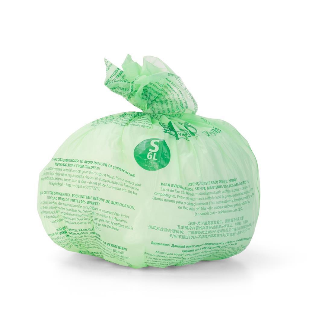Brabantia sacs à déchets de compostage perfectfit s 6l 10 pièces