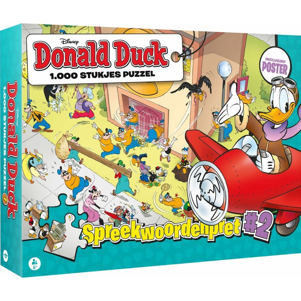 Disney Donald Duck puzzle proverbe amusant 2 1000 pièces + affiche