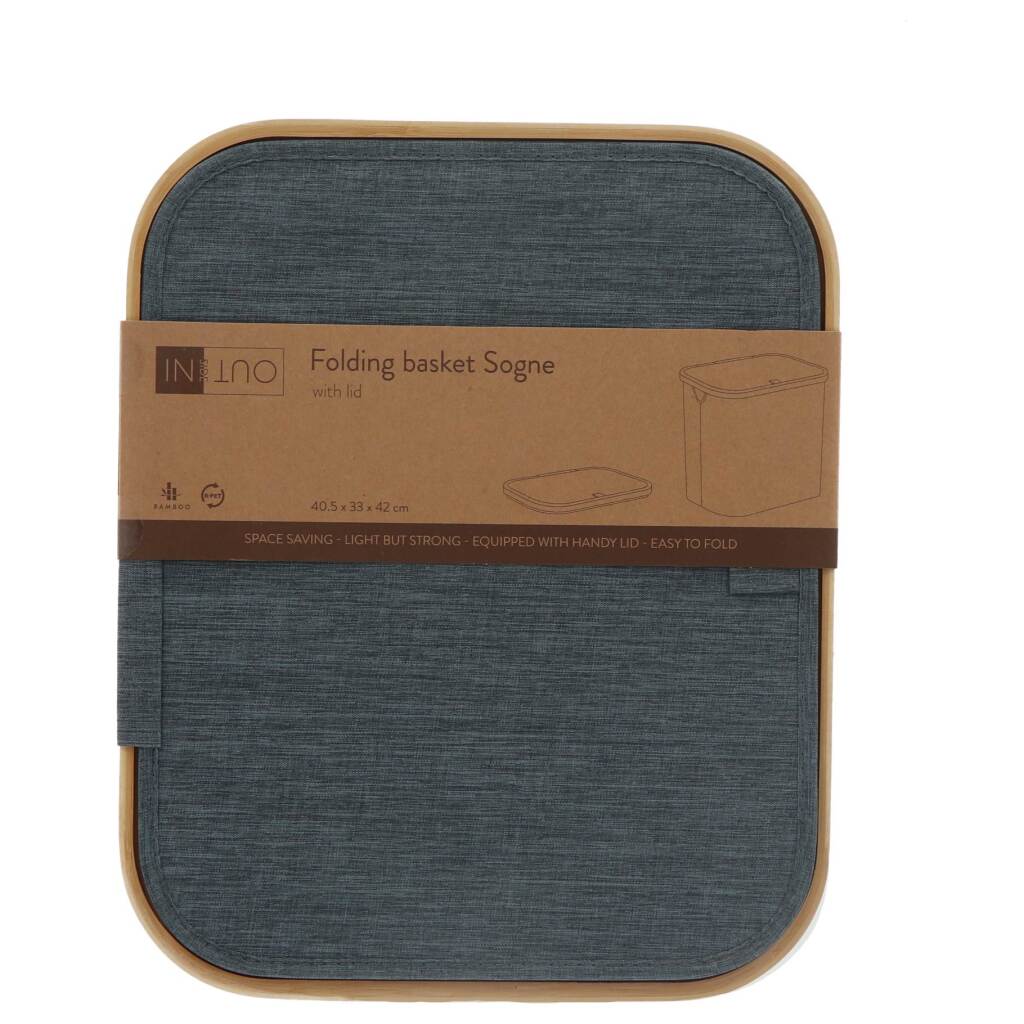 Panier pliant intérieur Sogne bleu 42 cm | 5 pièces