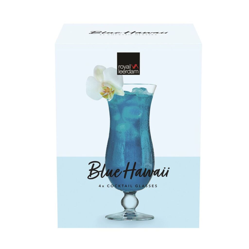 Ensemble de verres hawaï bleu Royal Leerdam 4 | 4 pièces