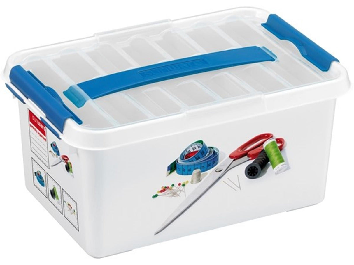 Sunware q-line boîte à couture avec insert 6l blanc