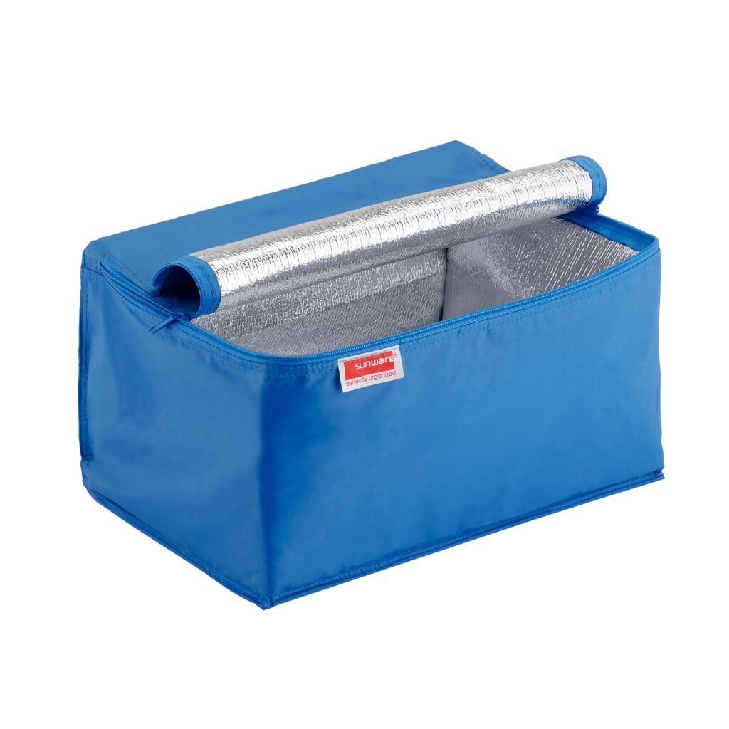 Sac isotherme carré Sunware 24l bleu