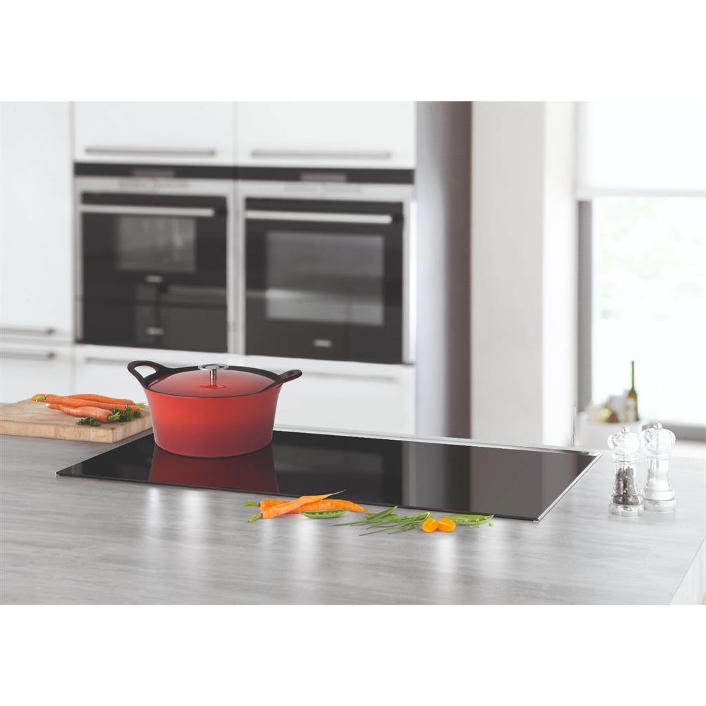 Cuisinox poêle en fonte volcan 24 cm rouge