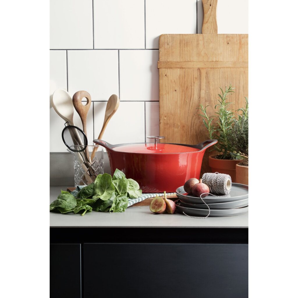 Cuisinox cuisinox cocotte en fonte volcan 29 cm rouge