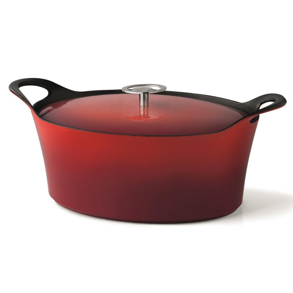 Cuisinox cuisinox cocotte en fonte volcan 29 cm rouge