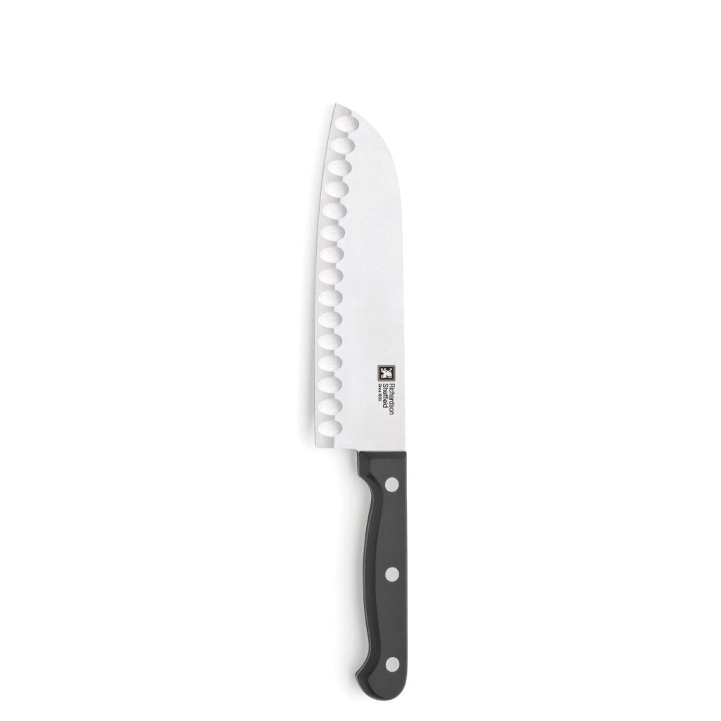 Richardson Sheffield artisan couteau santoku 17,5 cm acier inoxydable noir