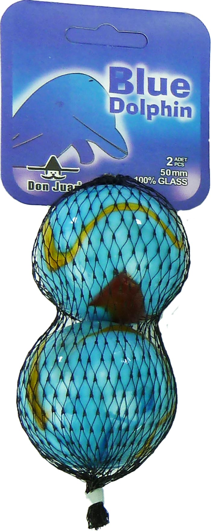 Billes Don Juan mégabonken dauphin bleu 2x50mm