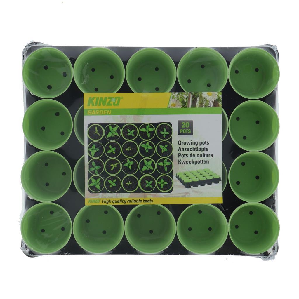 Pots de culture Kinzo avec plateau 20 pots