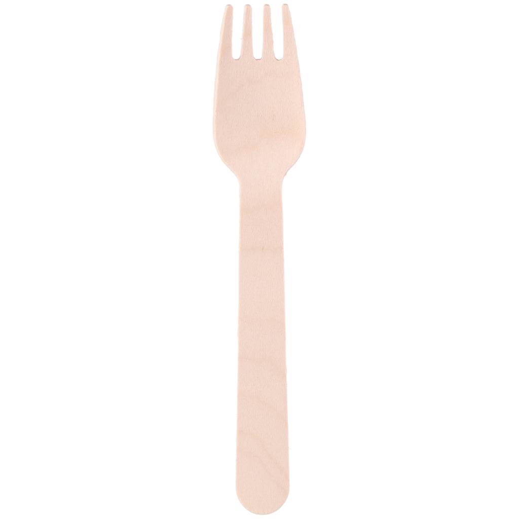 Fourchettes en bois Cuisine élégance 16 cm 12 pièces