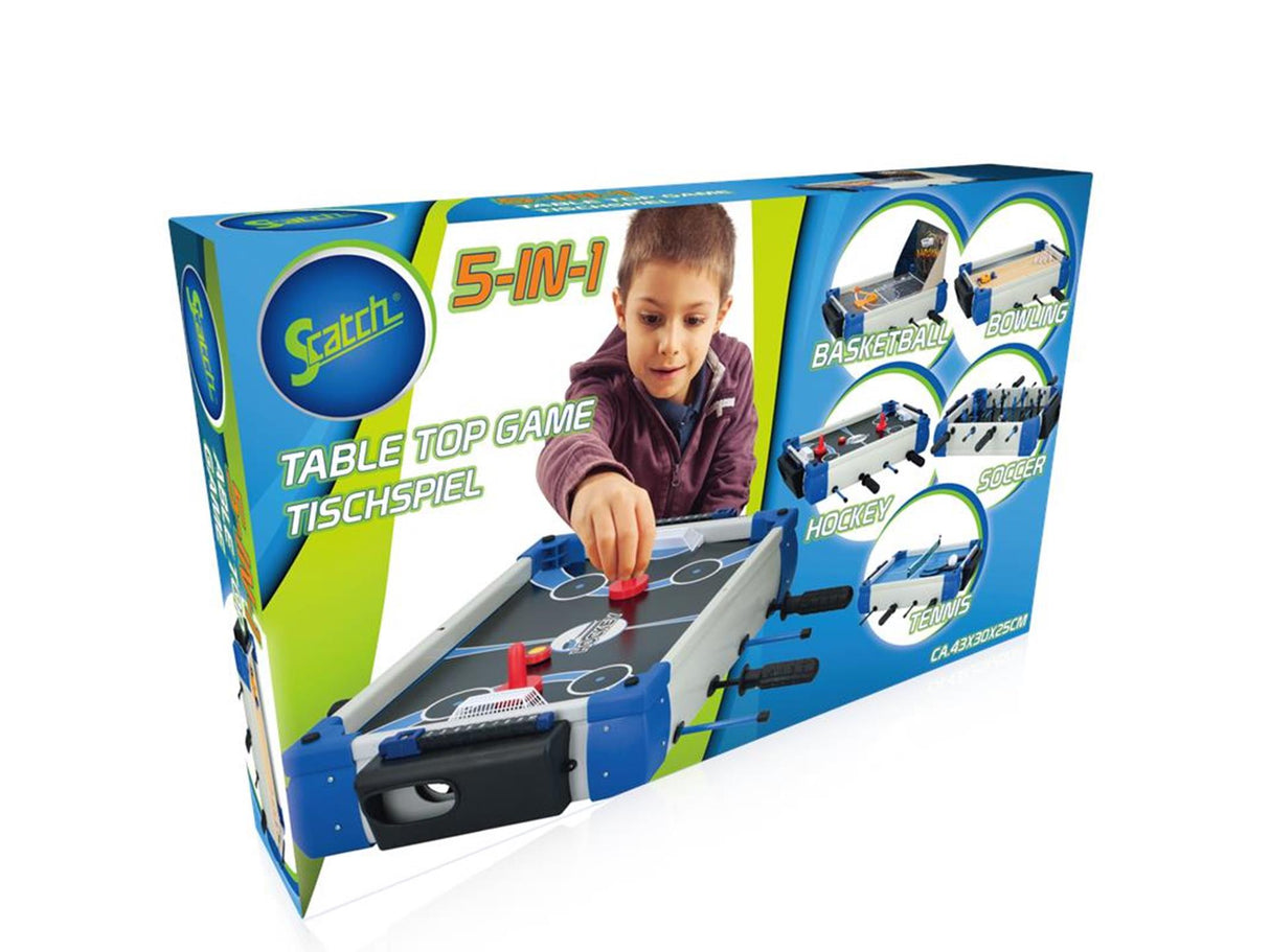 Eddy Toys jeu de table 5en1 43x30x25cm