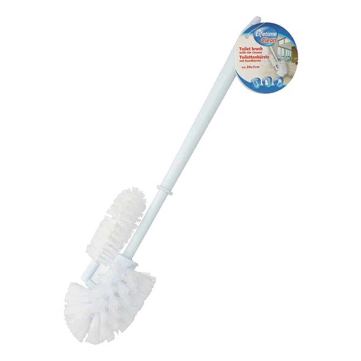 Brosse de toilette propre à vie avec nettoyant pour bords