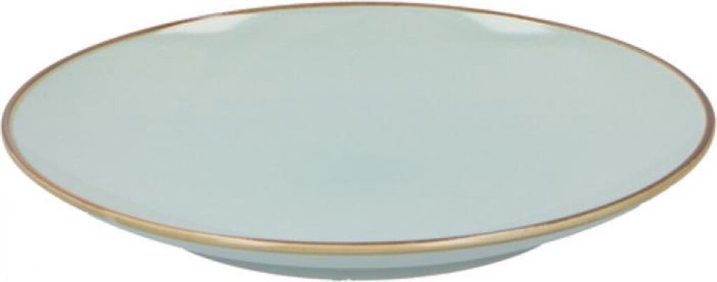 Assiette plate divers 26x3 cm céramique bleu menthe