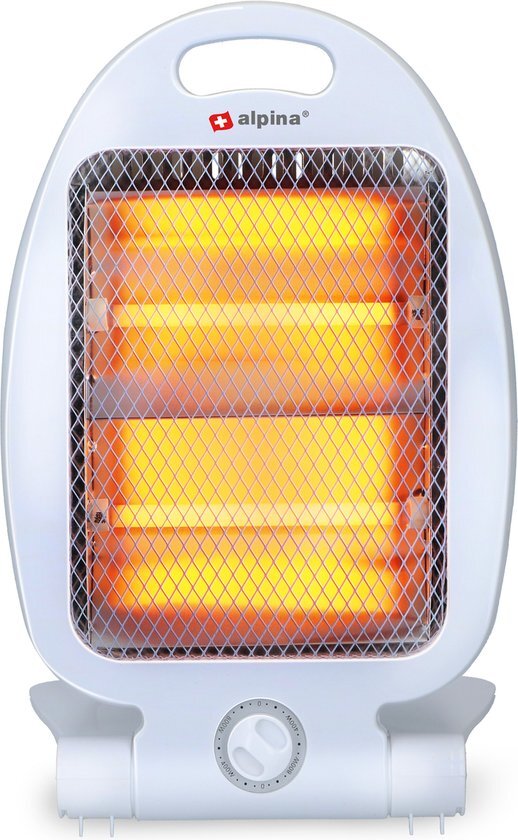 Chauffage électrique Alpina lq001 chauffage halogène 2 réglages de chaleur 800w