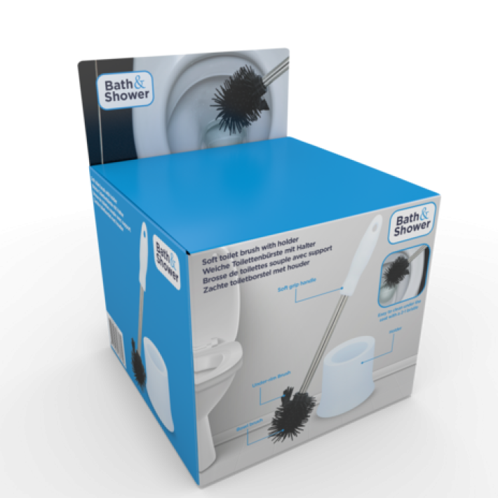 Brosse WC bain-douche avec support