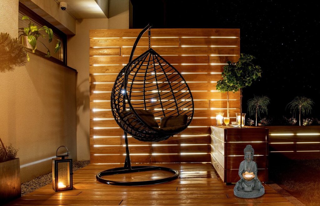 Grundig Grundig Statue de Bouddha avec lampe solaire LED bouton marche-arrêt durée de combustion 6-8 heures 17x16x27cm