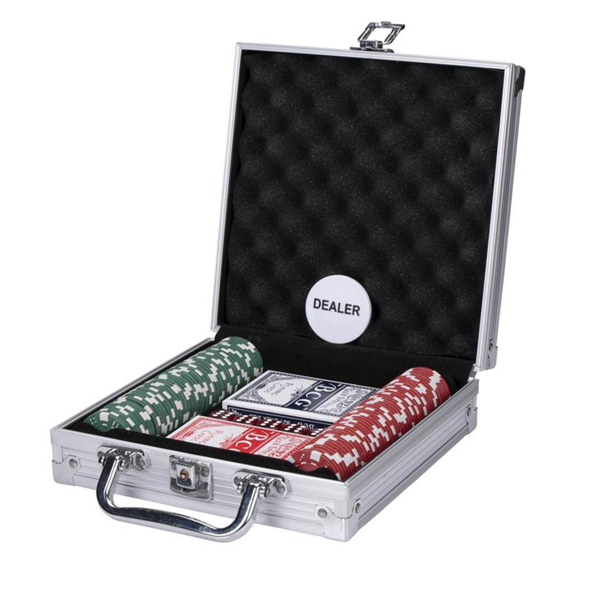 Jeu de poker Lifetime Games 100 pièces dans un coffret en aluminium