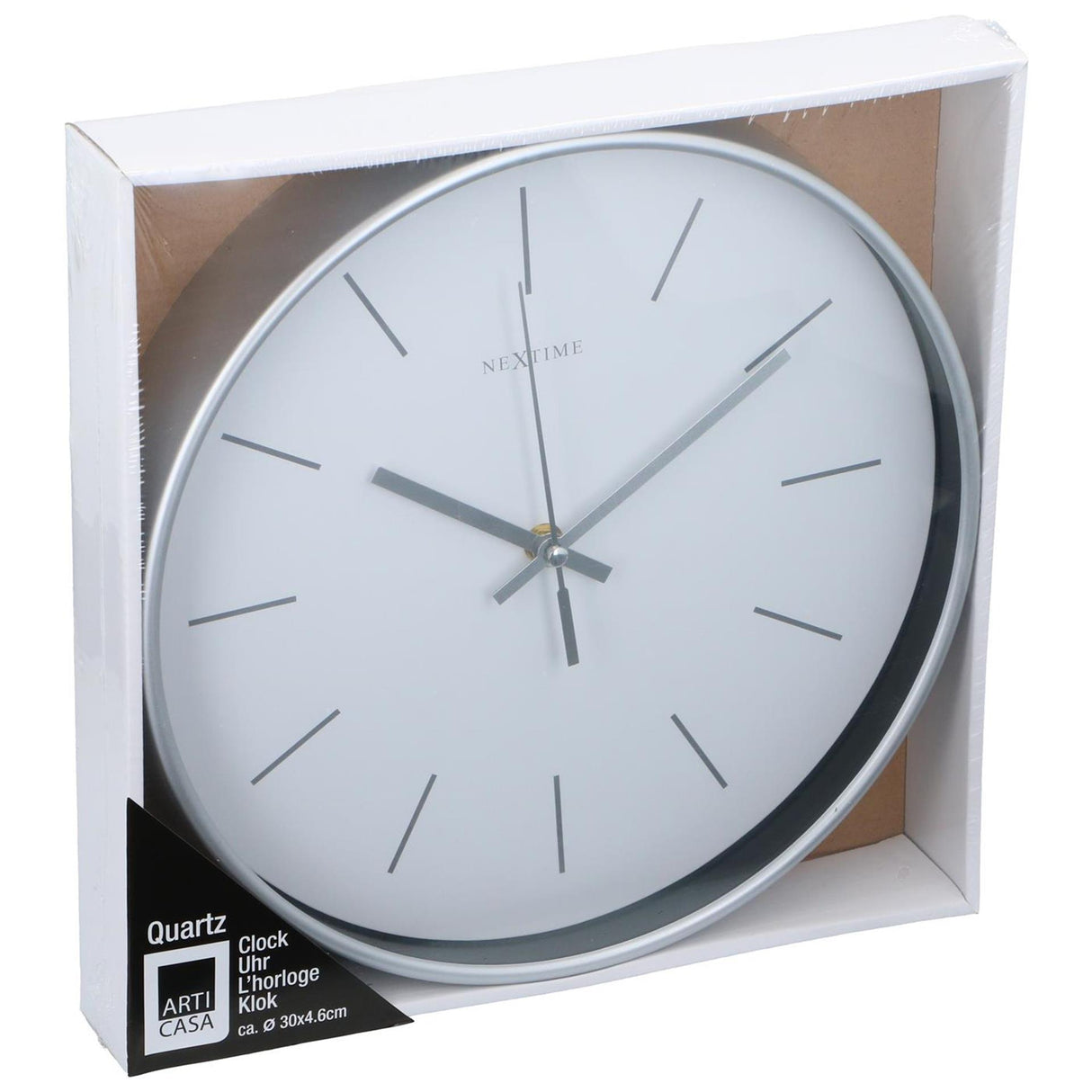 Horloge murale dia30cm en plastique