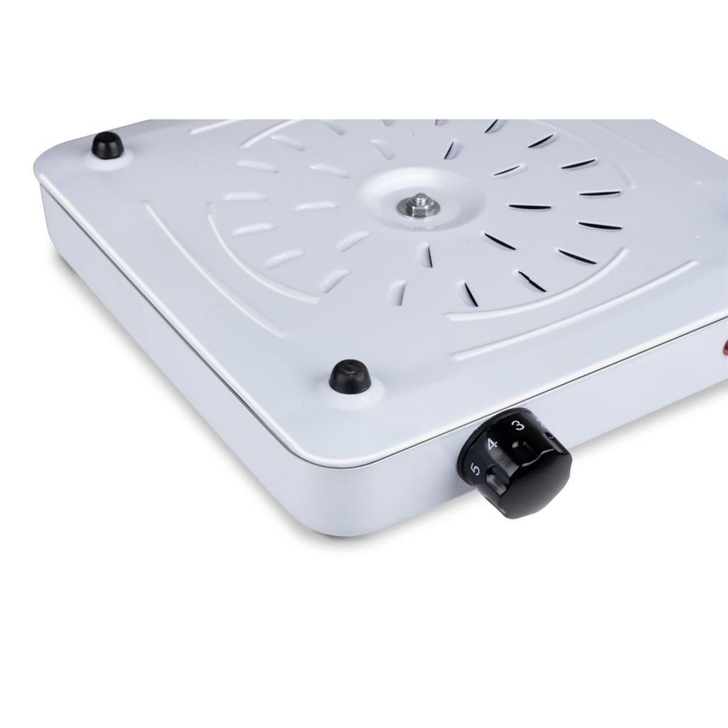 Plaque de cuisson électrique Alpina 1 feu 1500w noir et blanc