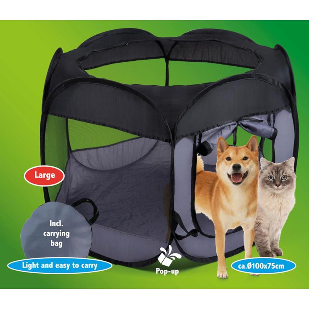 Caisse pour animaux de compagnie pliable ø100x75cm