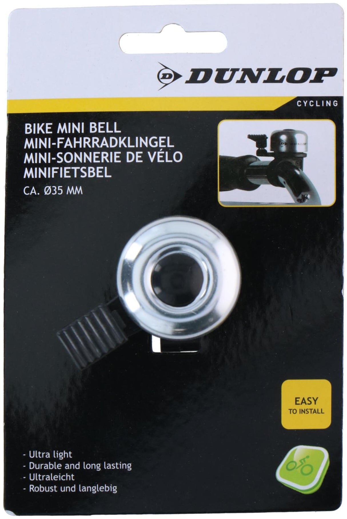Sonnette de vélo Dunlop mini ø3,5cm