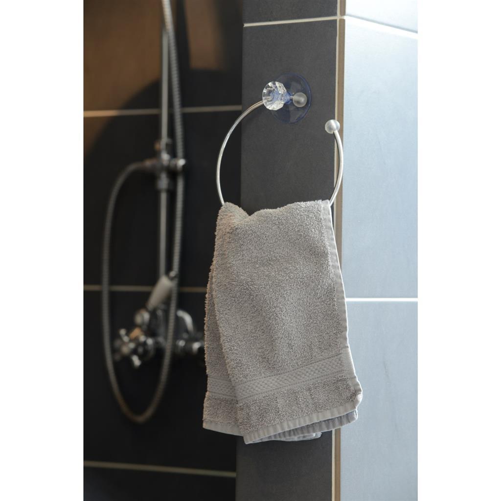 Porte-serviettes Basic avec ventouse 15,8x4 cm assorti