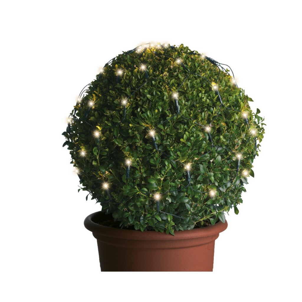 Lumineo Lumineo Filet Lumineux LED pour Buis Vert Blanc Chaud D50cm IP44