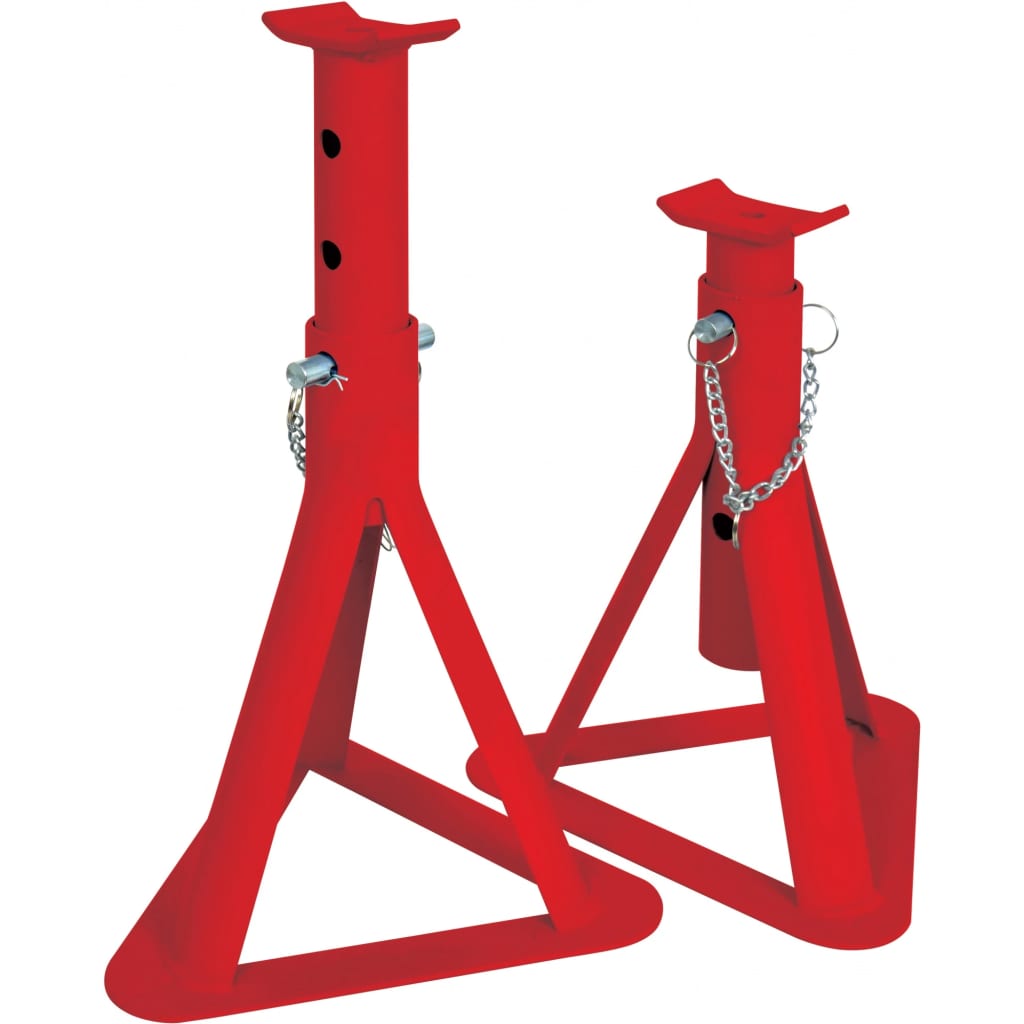 Ensemble de support d'essieu de 2 pièces Carpoint 2000 kg de rouge