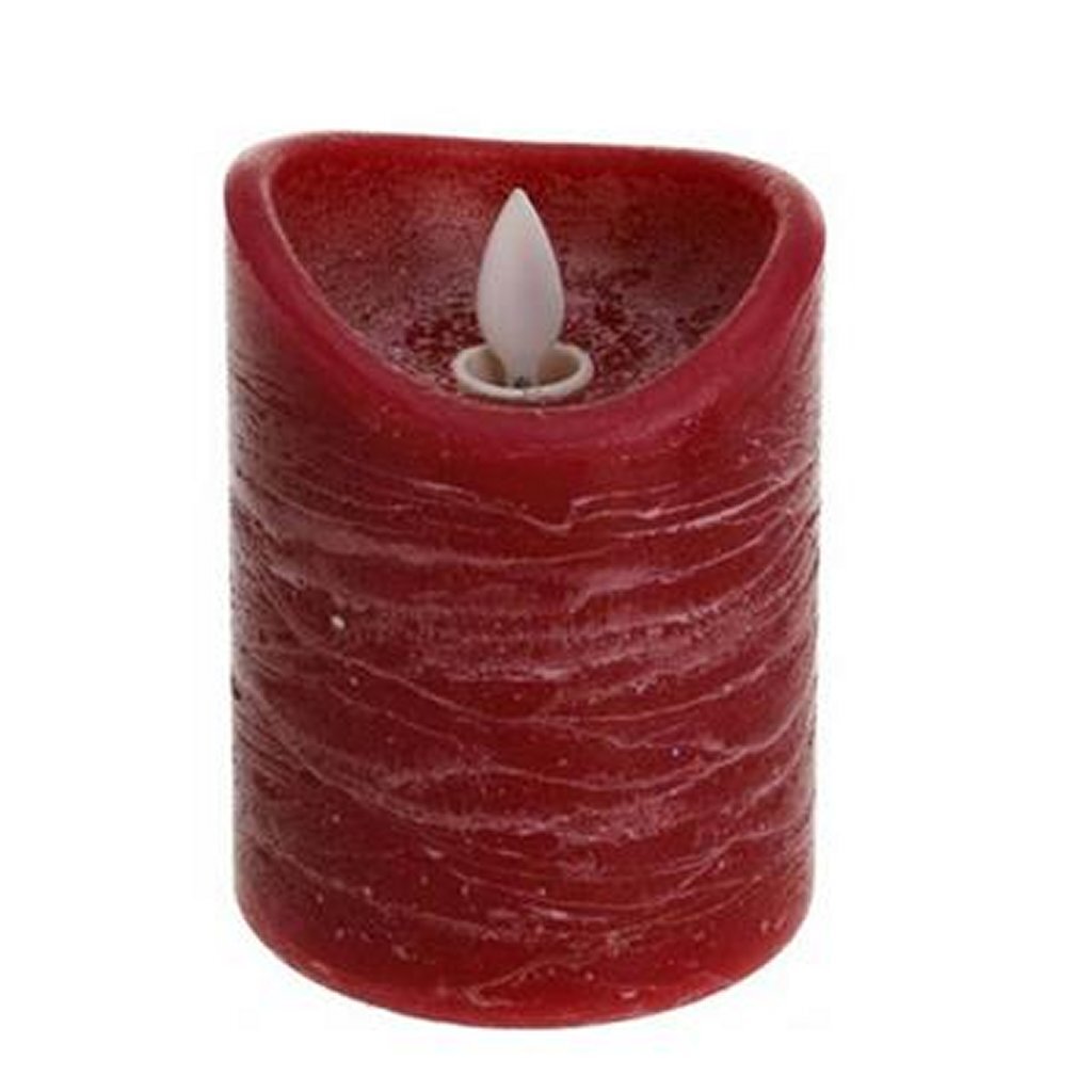 C.T. Bougie LED Dance Flame Rouge + Minuterie