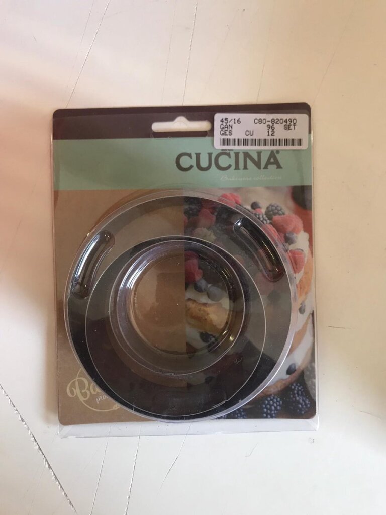 La cucina anneaux de cuisson en acier inoxydable carré + rond 6 8 10x4cm