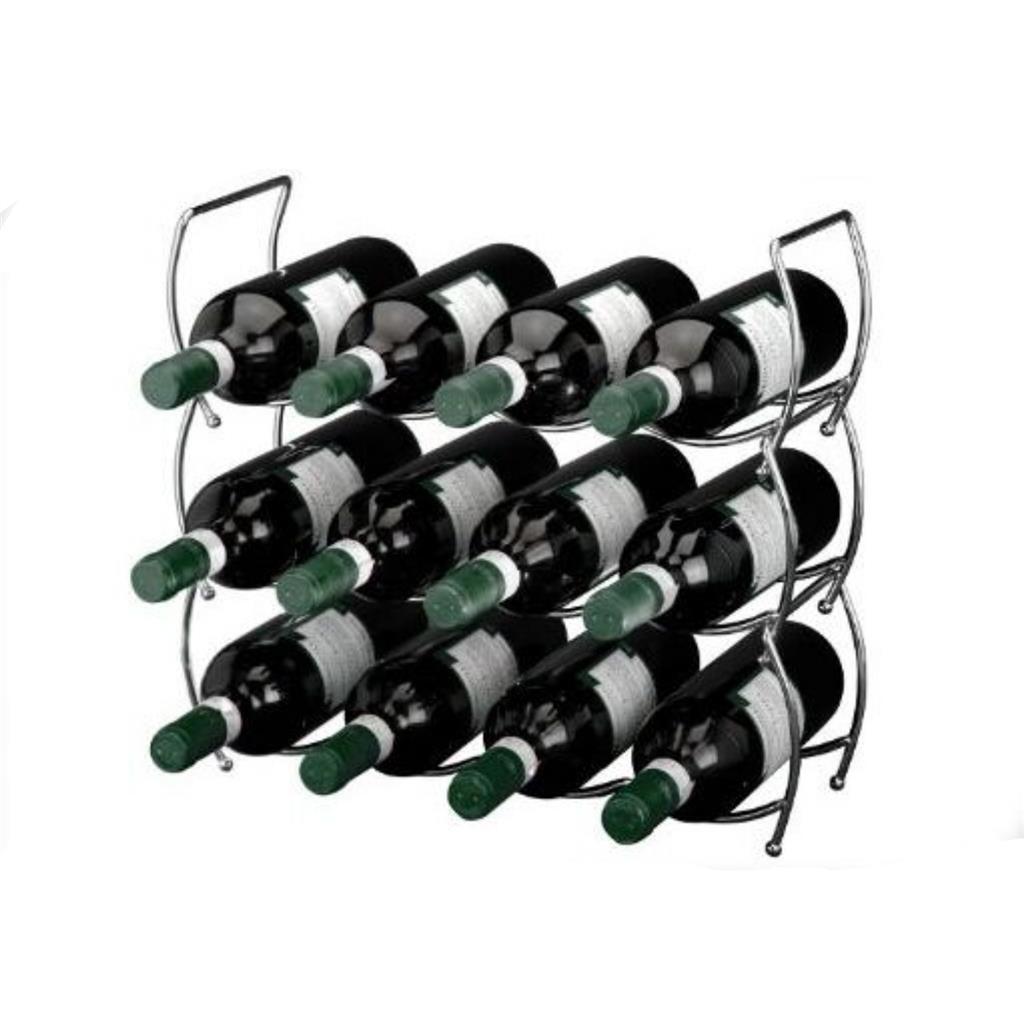 Excellent Houseware Houseware Casier à vin empilable Chrome