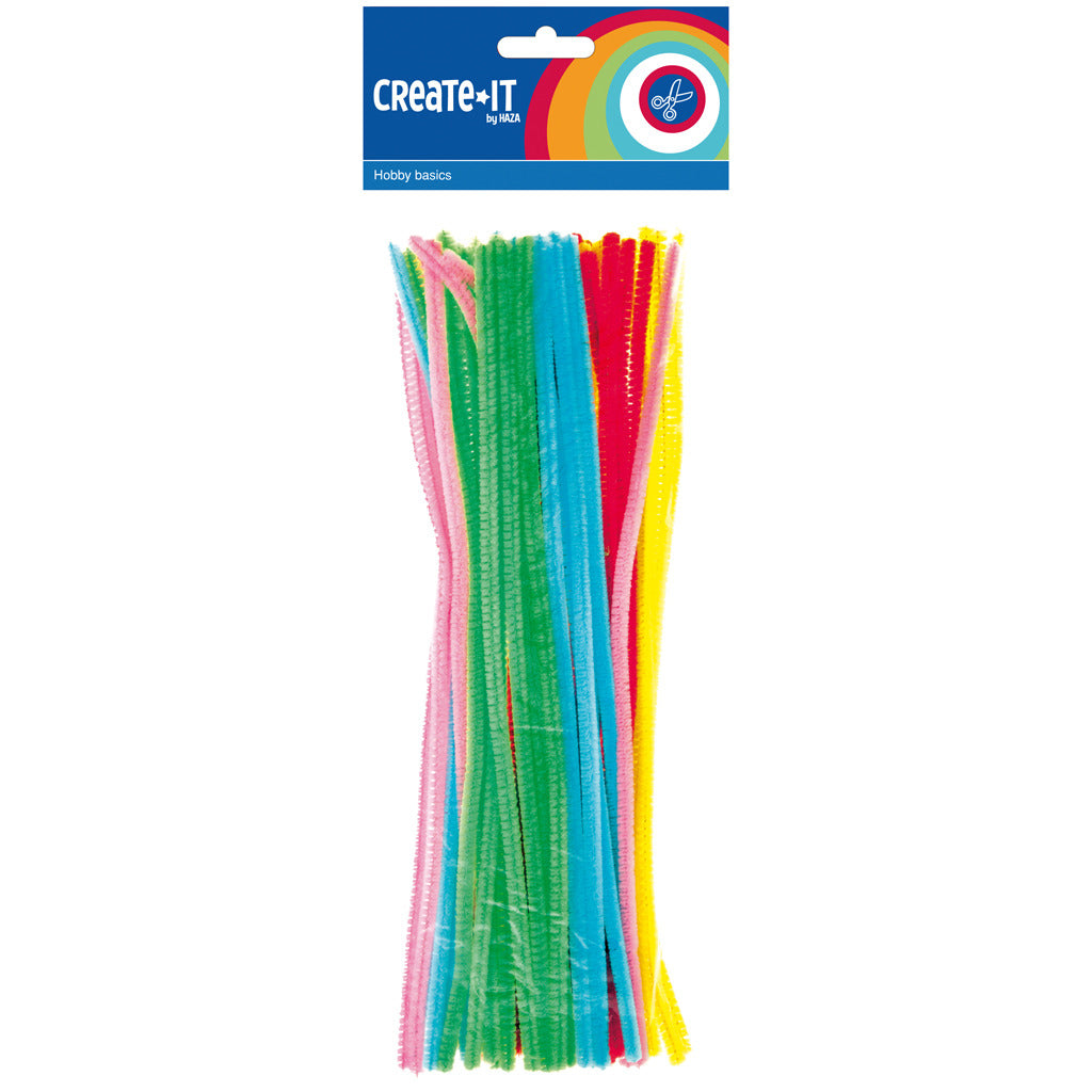 Haza barbe blanche chenille fluorescente, 50 pcs.